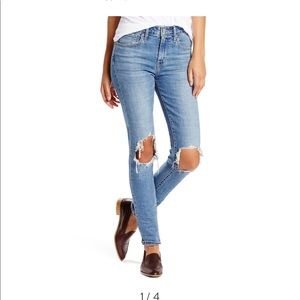 LEVI 721 high waisted ripped skinny